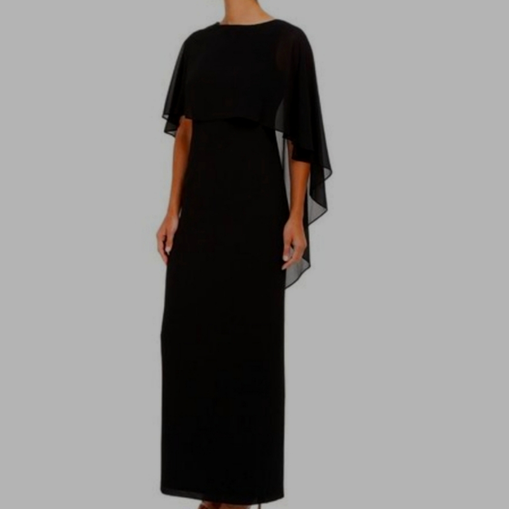Vince Camuto Gown with cape overlay